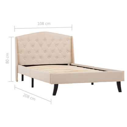 Bettgestell Stoff 100×200 Cm