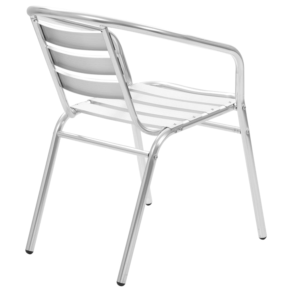 Stapelbare Gartenstühle 4 Stk. Aluminium