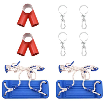 Schaukelsitze Mit Seilen 2 Stk. Blau 38X16 Cm Polyethene