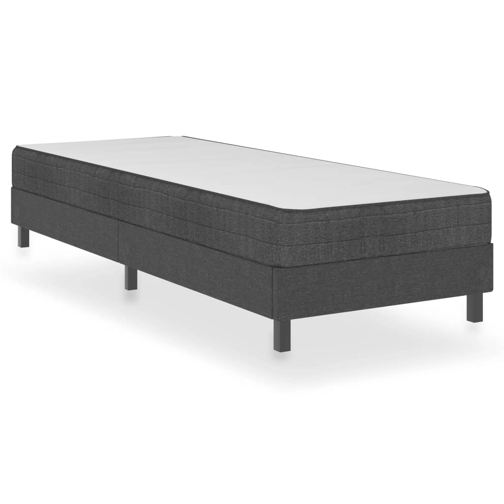 Boxspring-Bettgestell Grau Stoff