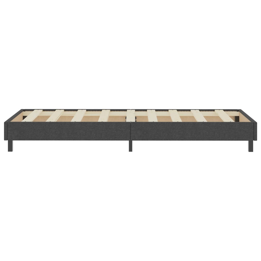 Boxspring-Bettgestell Grau Stoff