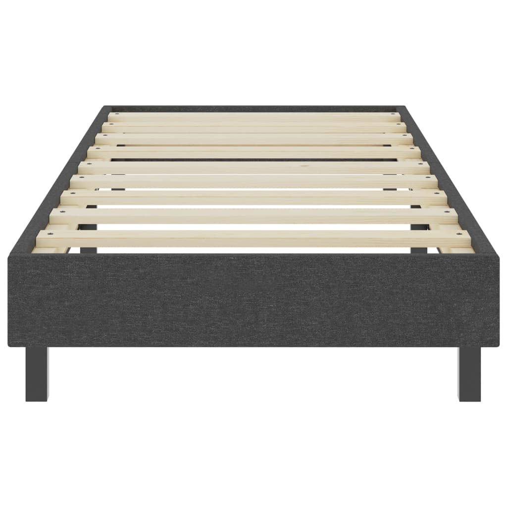 Boxspring-Bettgestell Grau Stoff