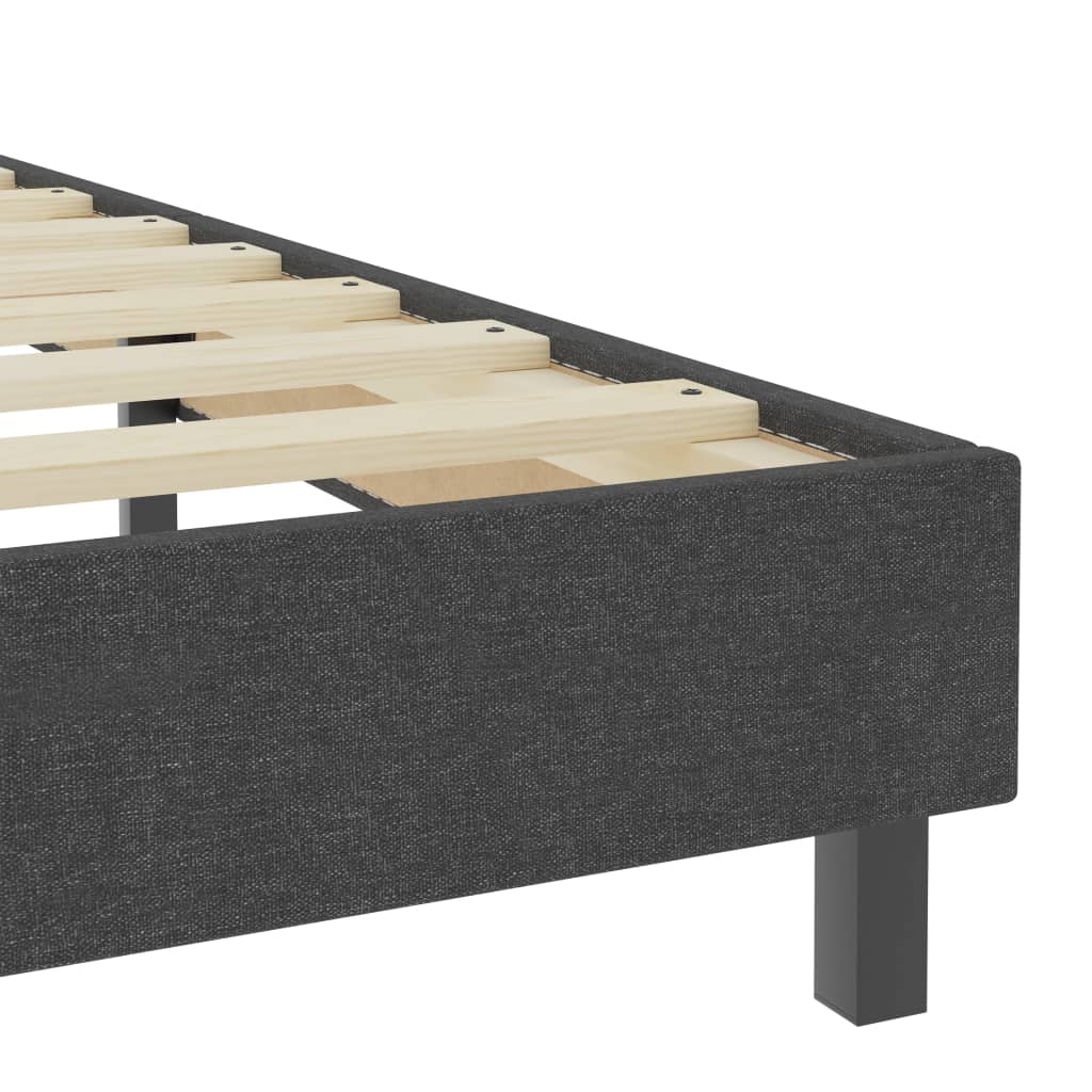 Boxspring-Bettgestell Grau Stoff