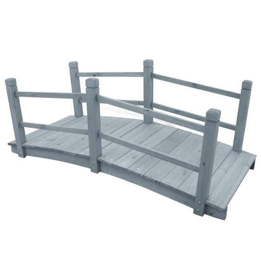Gartenbrücke 140X60X56 Cm Massivholz Tanne