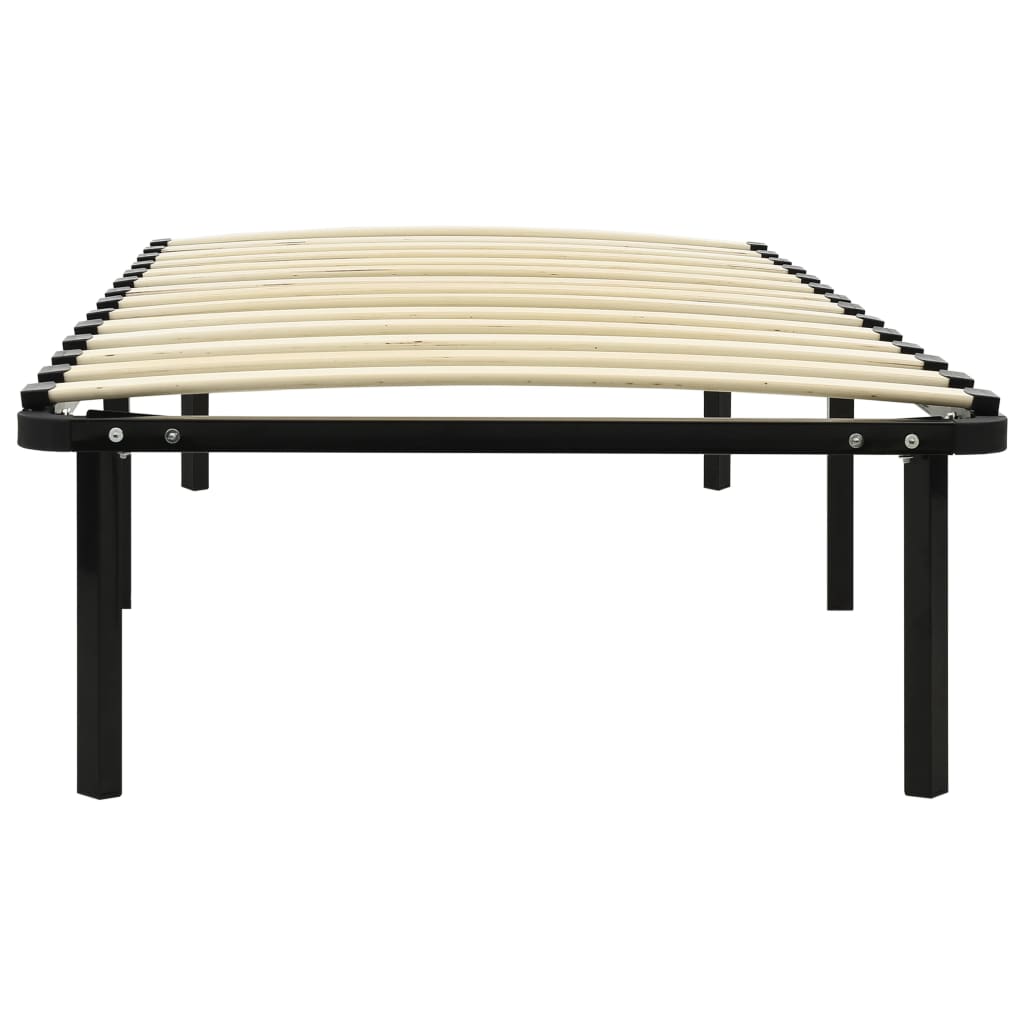 Bettgestell Schwarz Metall 90×200 Cm