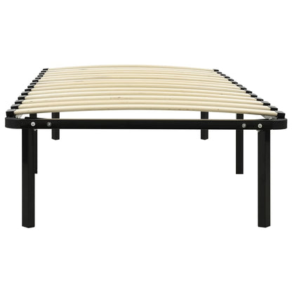 Bettgestell Schwarz Metall 90×200 Cm