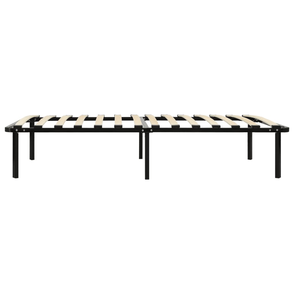Bettgestell Schwarz Metall 90×200 Cm