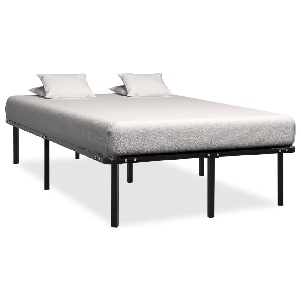 Bettgestell Schwarz Metall 90×200 Cm