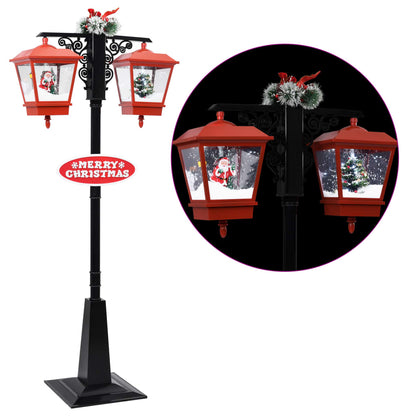 Weihnachts-Straßenlampe Mit Weihnachtsmann 81 X 40 X Pvc Schwarz Und Rot