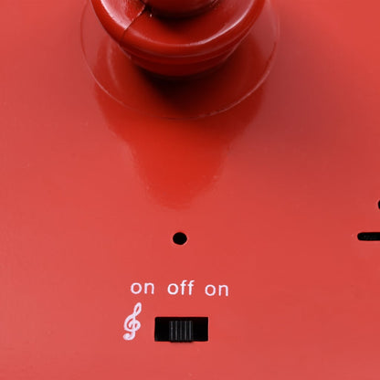 Weihnachts-Straßenlampe Mit Weihnachtsmann 81 X 40 X Pvc Schwarz Und Rot