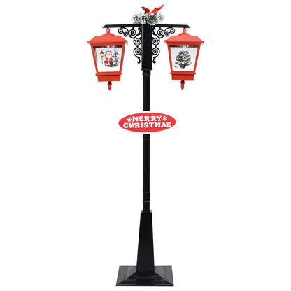 Weihnachts-Straßenlampe Mit Weihnachtsmann 81 X 40 X Pvc Schwarz Und Rot