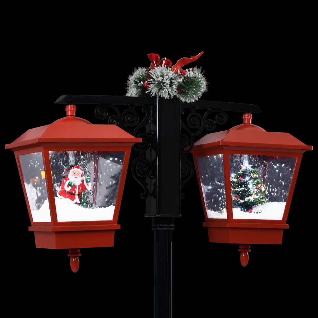 Weihnachts-Straßenlampe Mit Weihnachtsmann 81 X 40 X Pvc Schwarz Und Rot