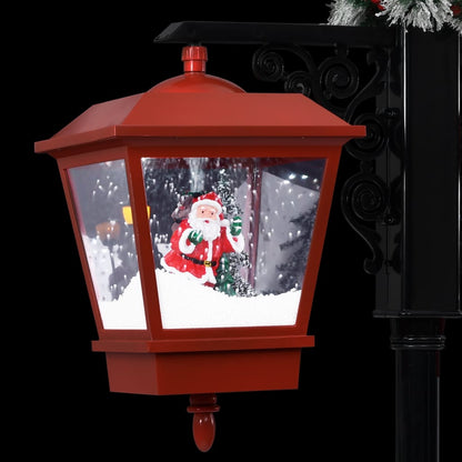 Weihnachts-Straßenlampe Mit Weihnachtsmann 81 X 40 X Pvc Schwarz Und Rot