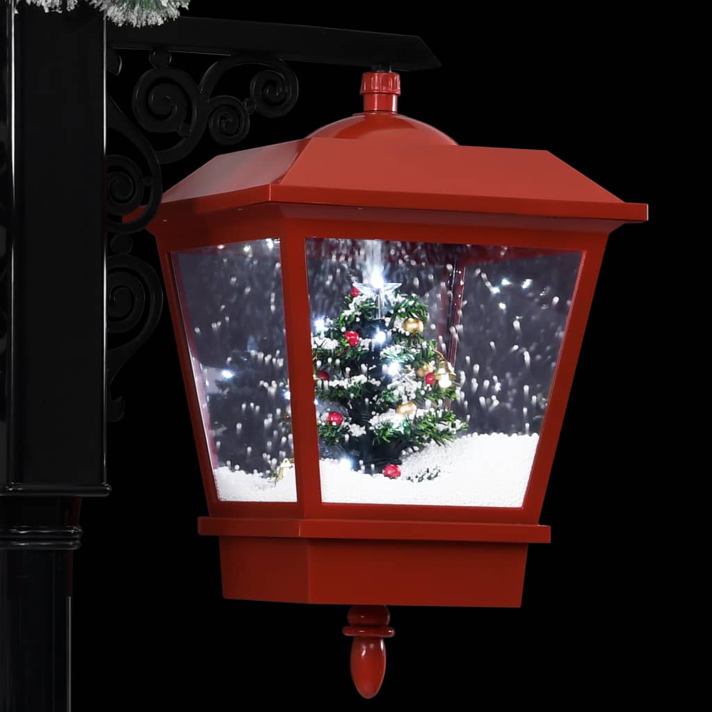 Weihnachts-Straßenlampe Mit Weihnachtsmann 81 X 40 X Pvc Schwarz Und Rot