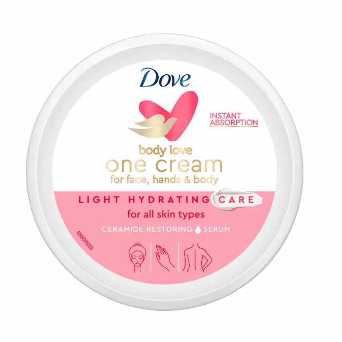 DOVE DOVE Light Hydrating One Cream für Gesicht Hände und Körper 250 ml Creme