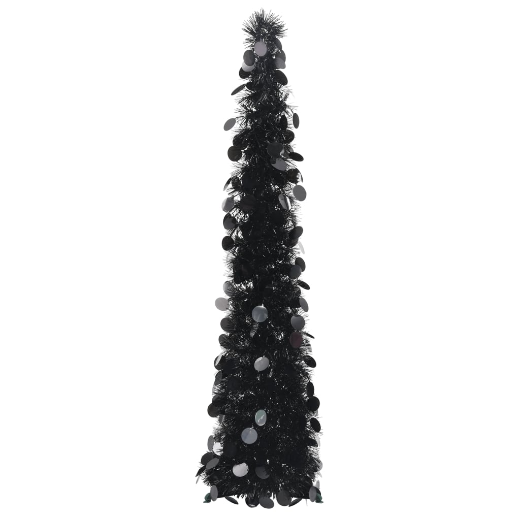 Künstlicher Pop-Up-Weihnachtsbaum Schwarz 120 Cm Pet