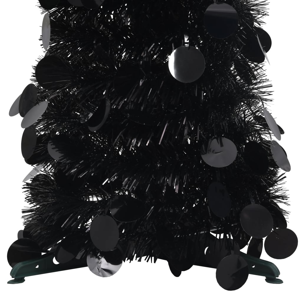 Künstlicher Pop-Up-Weihnachtsbaum Schwarz 120 Cm Pet
