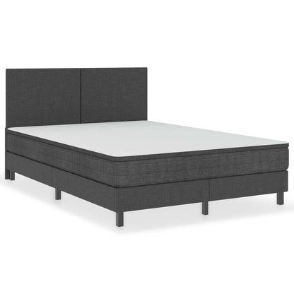 Boxspringbett Dunkelgrau Stoff