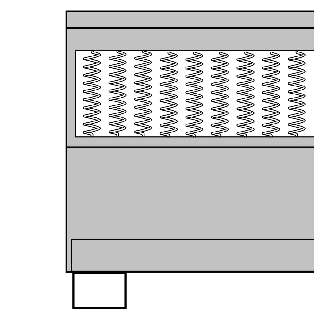 Boxspringbett Dunkelgrau Stoff