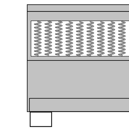 Boxspringbett Dunkelgrau Stoff