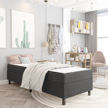 Boxspringbett Dunkelgrau Stoff
