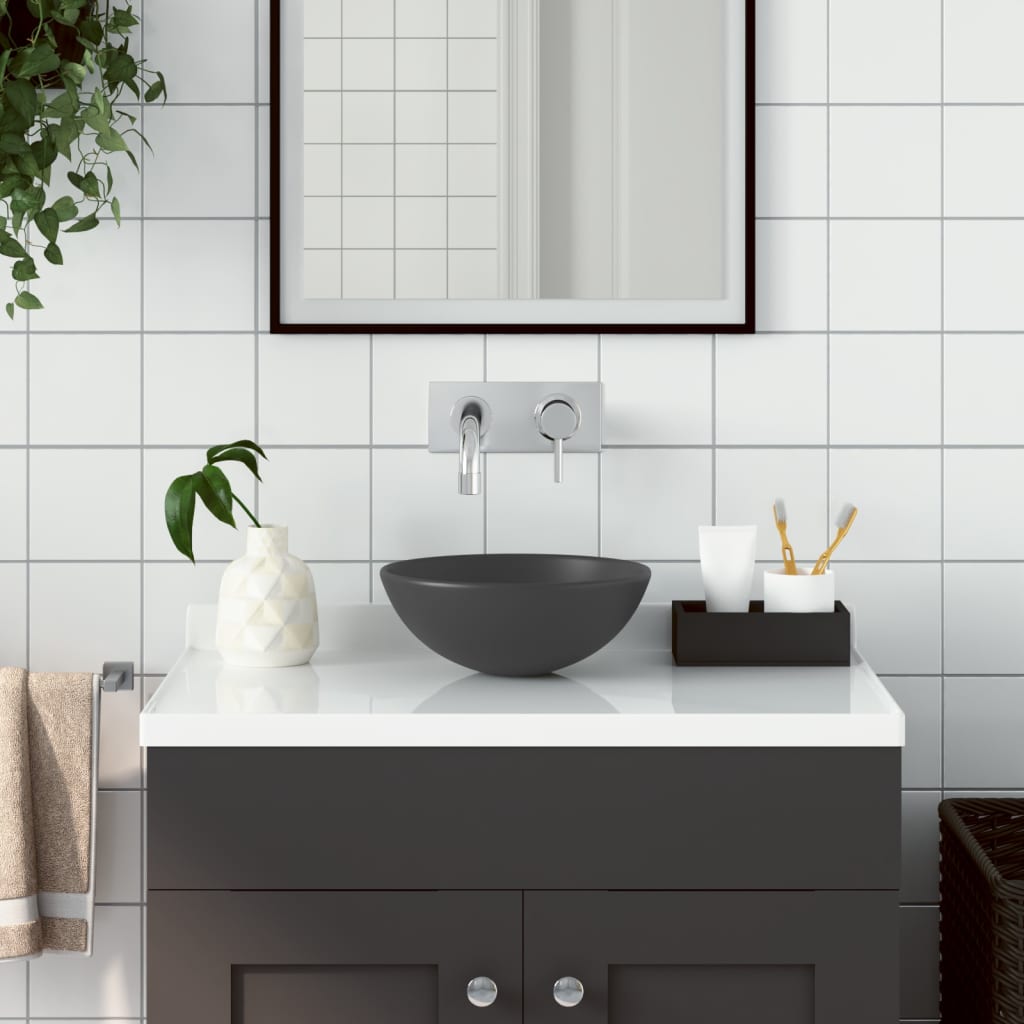 Waschbecken Keramik Rund