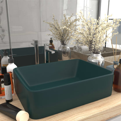 Luxus-Waschbecken Matt Dunkelblau 41X30X12 Cm Keramik