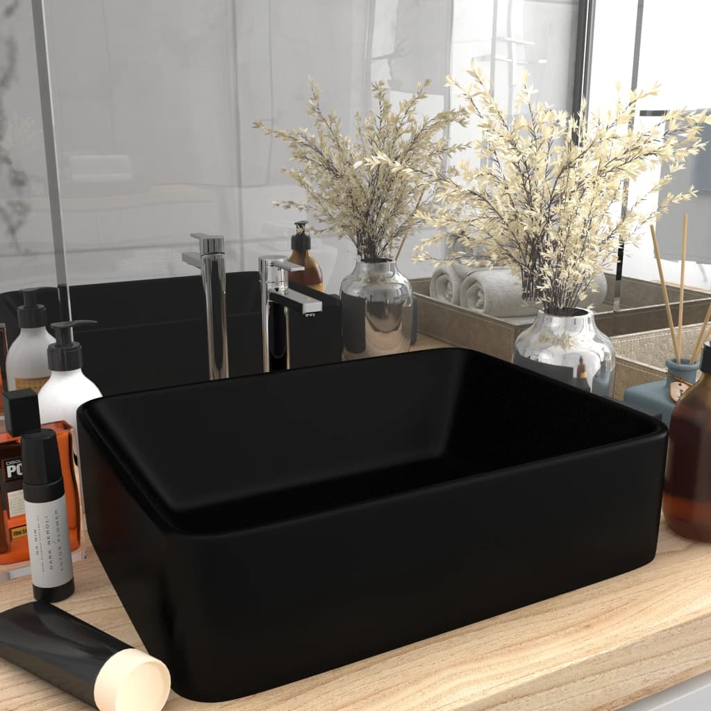 Luxus-Waschbecken Matt Dunkelblau 41X30X12 Cm Keramik