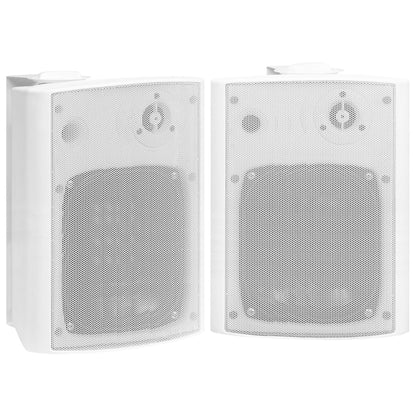 Wandlautsprecher Stereo 2 Stk. Weiß Indoor Outdoor 120 W