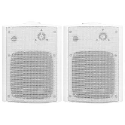 Wandlautsprecher Stereo 2 Stk. Weiß Indoor Outdoor 120 W
