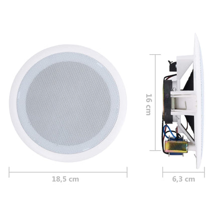 Einbaulautsprecher Für Decke Und Wand 2 Stk. 80 W