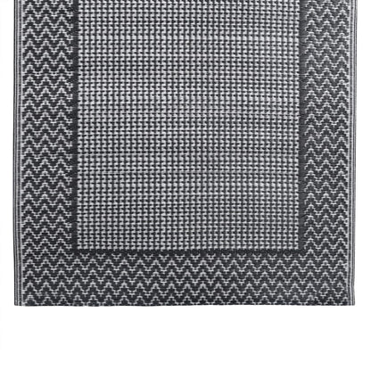 Outdoor-Teppich Grau Pp Schwarz Und Grau