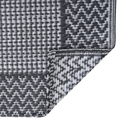 Outdoor-Teppich Grau Pp Schwarz Und Grau