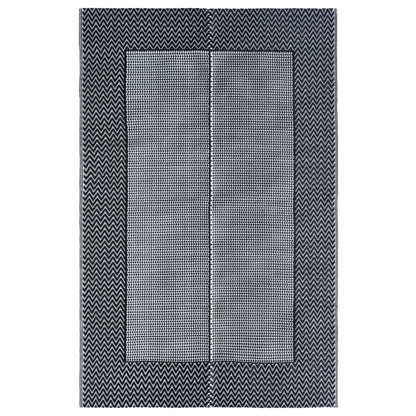 Outdoor-Teppich Grau Pp Schwarz Und Grau