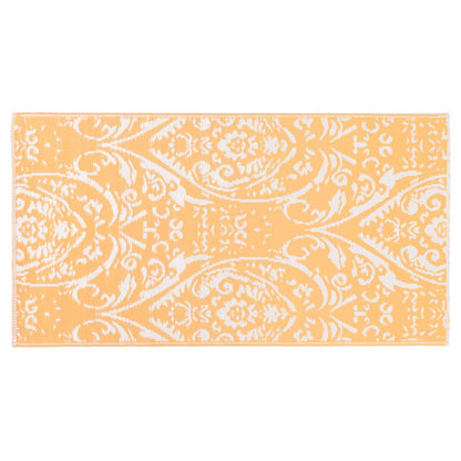 Outdoor-Teppich Arakil Orangefarben Und Blau Pp Orange Und Weiß