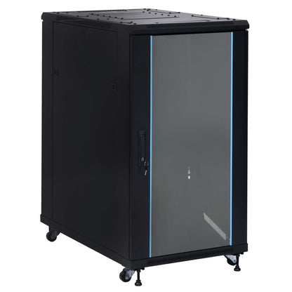 22U Netzwerkschrank Mit Rollen 19&quot; Ip20 1050X600X1170 Mm
