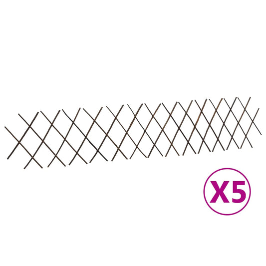 Weidenzaun-Rankgitter 5 Stk.