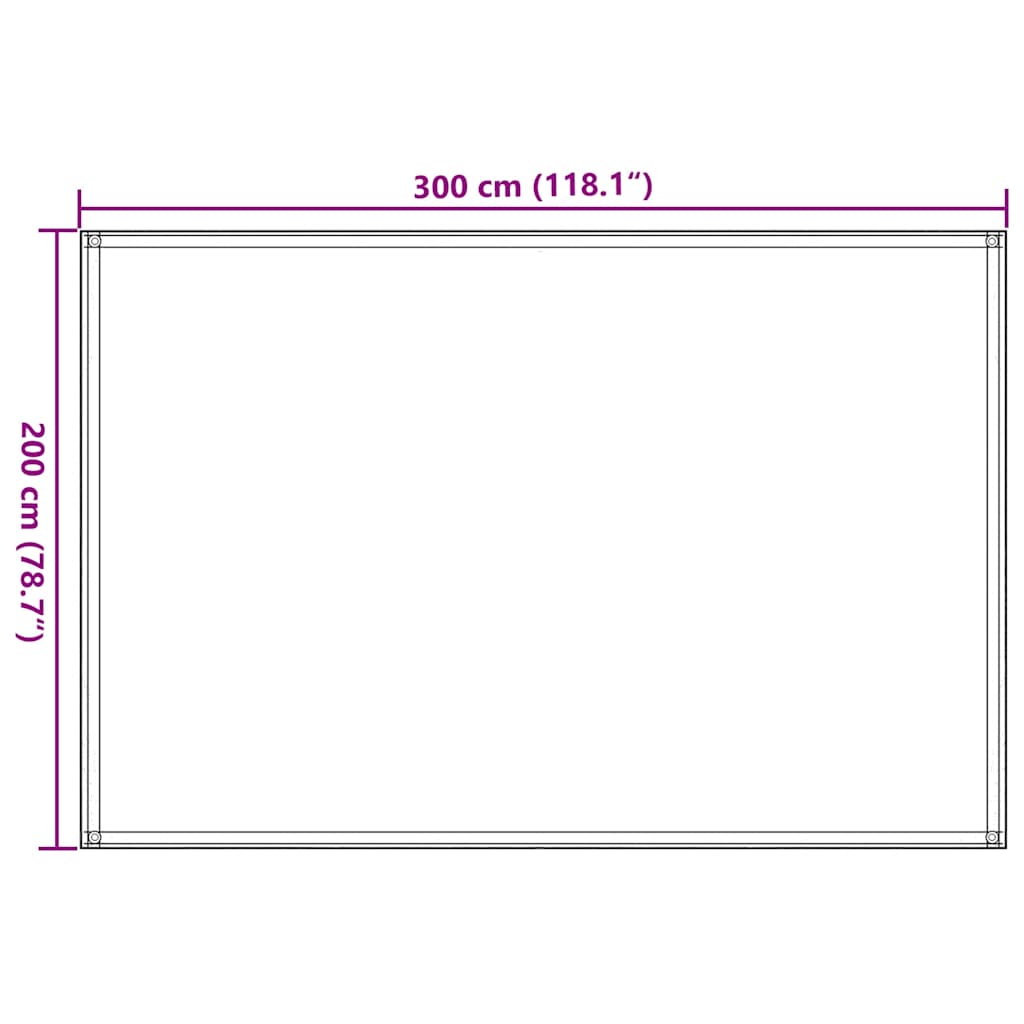 Zeltteppich 200X300 Cm Hdpe Blau