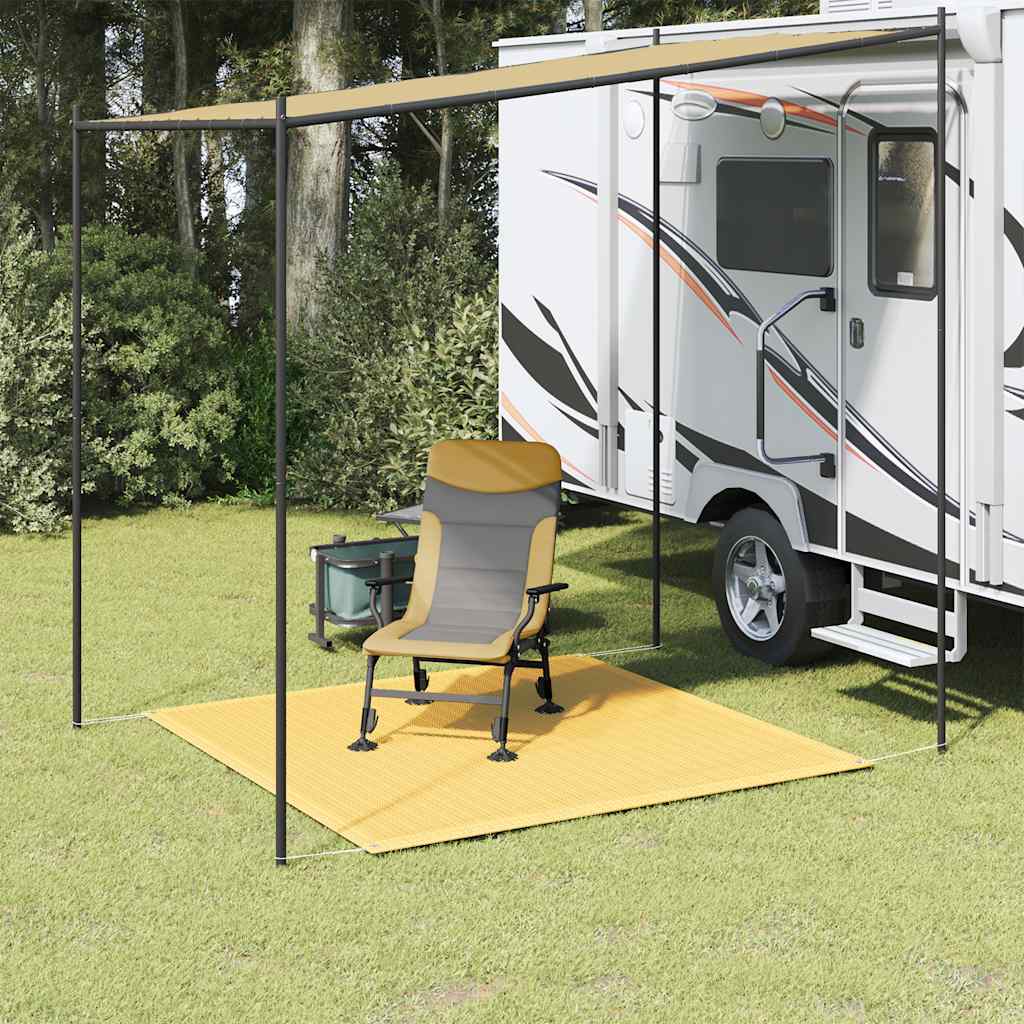 Zeltteppich 250X250 Cm Hdpe Beige