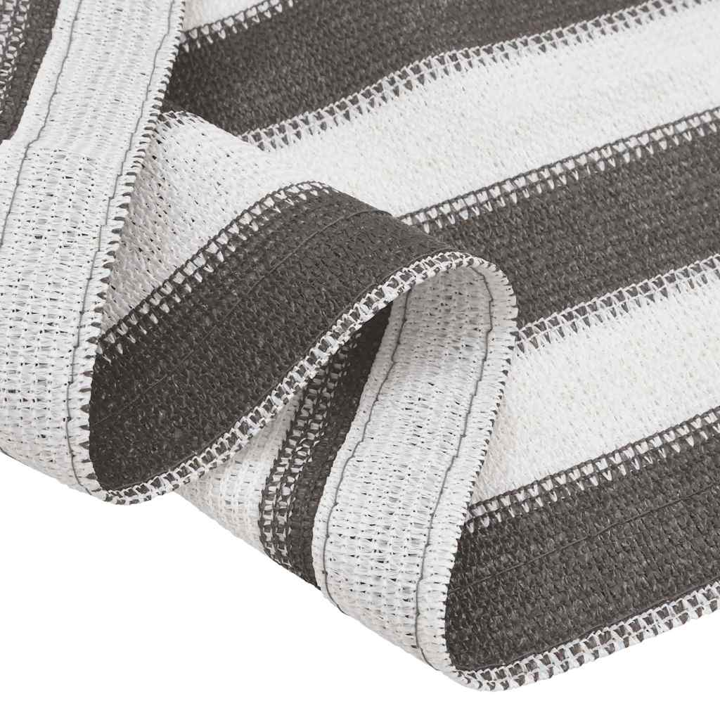 Zeltteppich 300X400 Cm Anthrazit Und Weiß