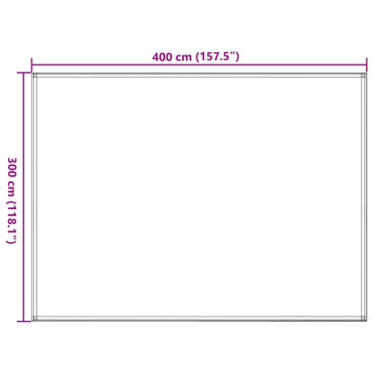 Zeltteppich 300X400 Cm Anthrazit Und Weiß