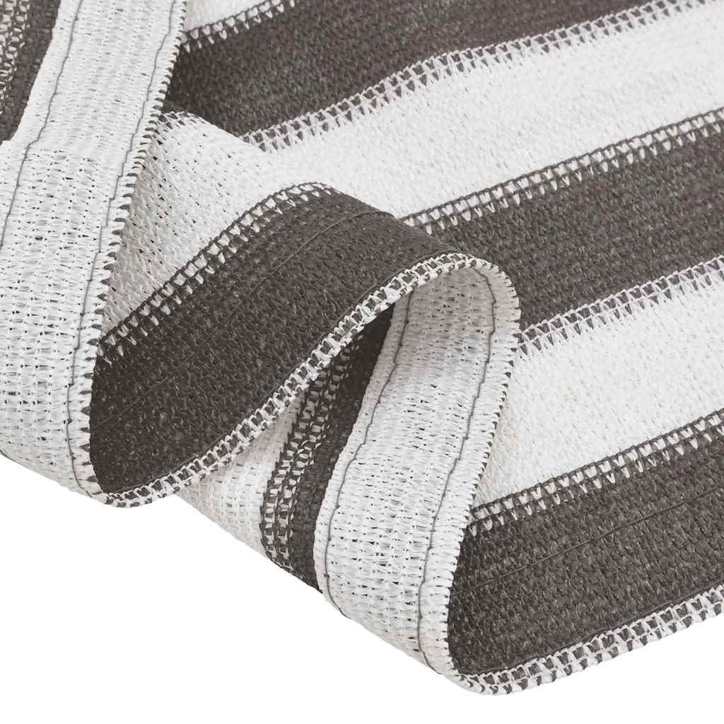 Zeltteppich 300X500 Cm Anthrazit Und Weiß