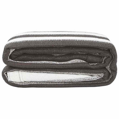 Zeltteppich 400X400 Cm Hdpe Anthrazit Und Weiß