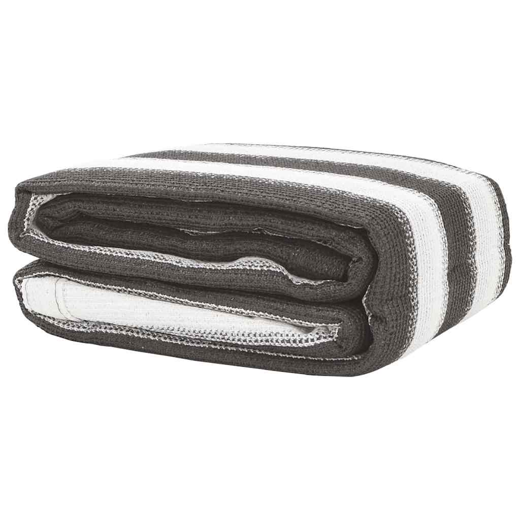 Zeltteppich 400X600 Cm Hdpe Anthrazit Und Weiß