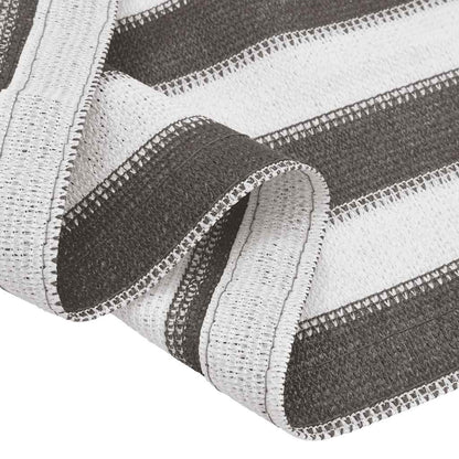 Zeltteppich 400X600 Cm Hdpe Anthrazit Und Weiß
