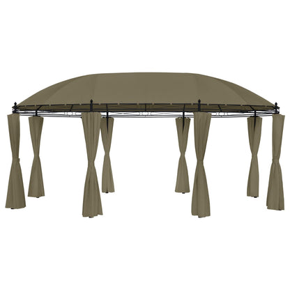Pavillon Mit Vorhängen 520X349X255 Cm 180 G/M²