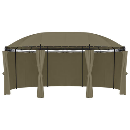 Pavillon Mit Vorhängen 520X349X255 Cm 180 G/M²