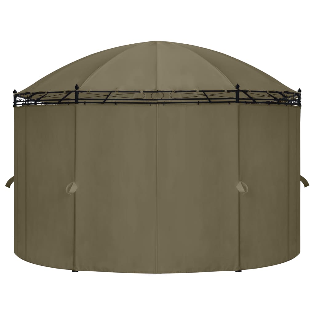 Pavillon Mit Vorhängen 520X349X255 Cm 180 G/M²