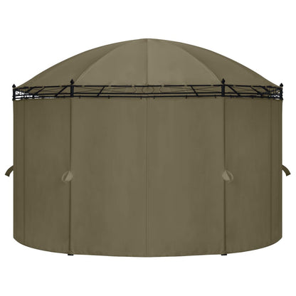 Pavillon Mit Vorhängen 520X349X255 Cm 180 G/M²