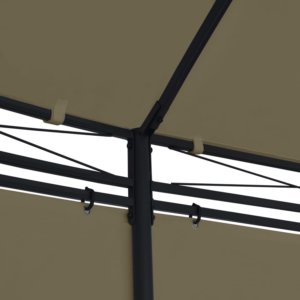 Pavillon Mit Vorhängen 520X349X255 Cm 180 G/M²